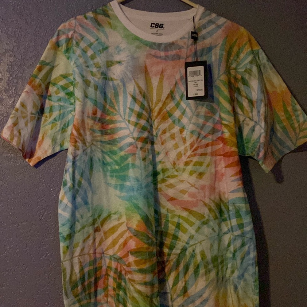 CSG palm floral tee